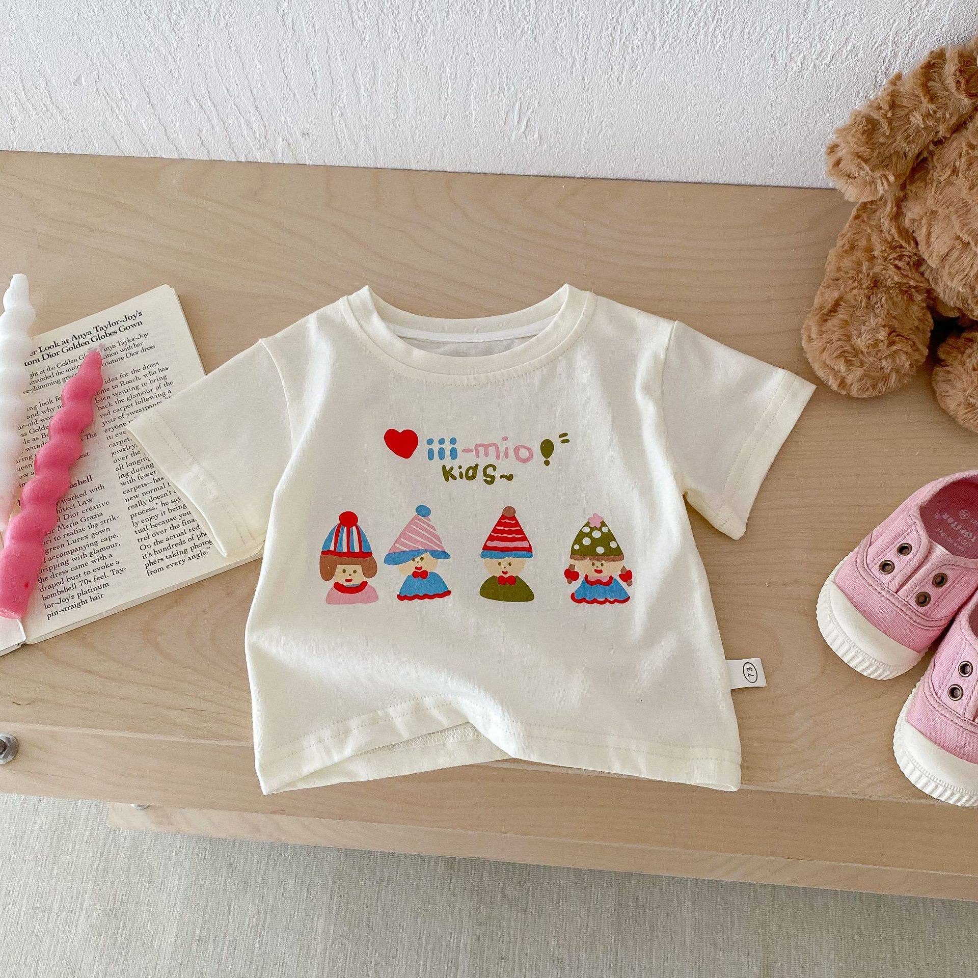 FADOBABY Girls Summer Outfit Cute Toddler Short Sleeve T-Shirt and Shorts Two-Piece Set 17